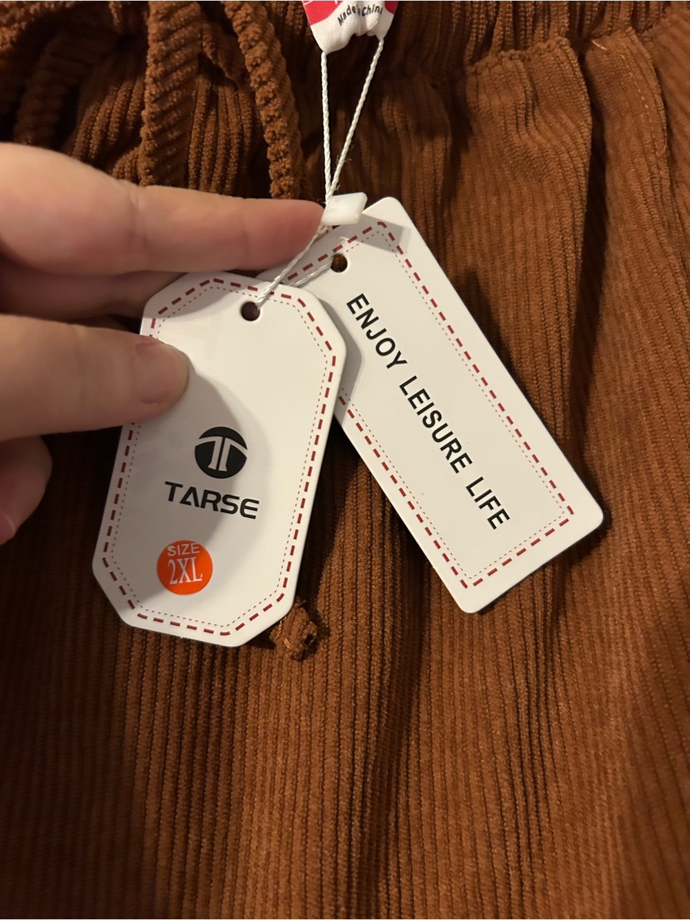 Tarse Corduroy Barrel Pants - Picture 6 of 7